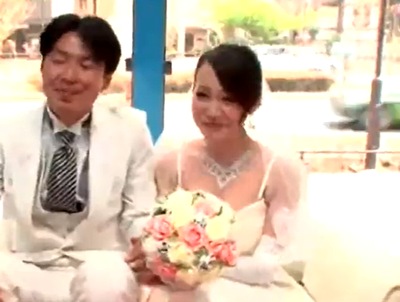 「だめ！中はダメって！！」結婚式から直行した幸せたっぷりの花嫁に大量種付け！